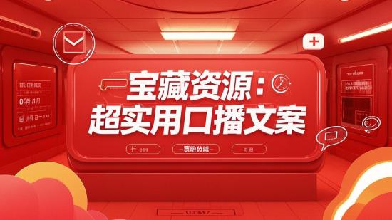 宝藏资源：超实用口播文案