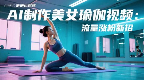AI制作美女瑜伽视频：流量涨粉新招