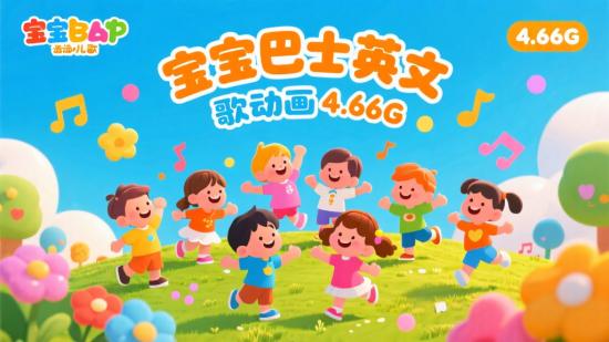 宝宝巴士英文儿歌动画4.66G