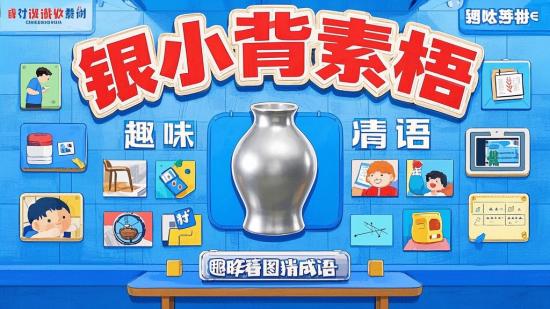 银小背素材：趣味看图猜成语