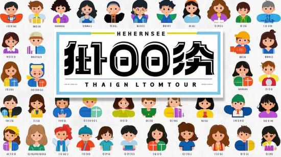 1000个姓氏头像PSD素材大集合