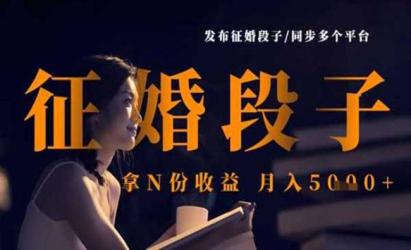 征婚段子多平台运营项目