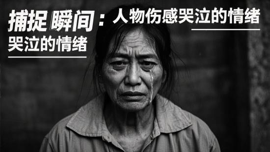 捕捉瞬间：人物伤感哭泣的情绪