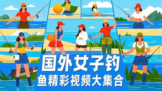 国外女子钓鱼精彩视频大集合