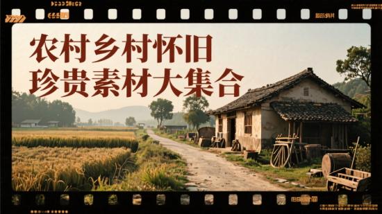 农村乡村怀旧珍贵素材大集合