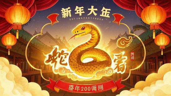 惊艳！蛇年新年专属PPT模板
