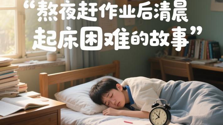 熬夜赶作业后清晨起床困难的故事