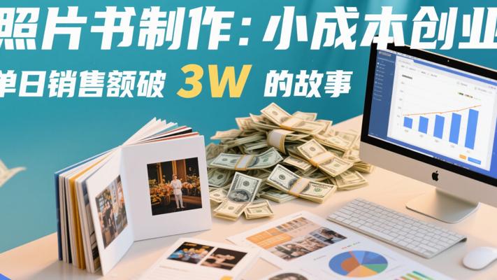 照片书制作小成本创业单日销售额破3W的故事