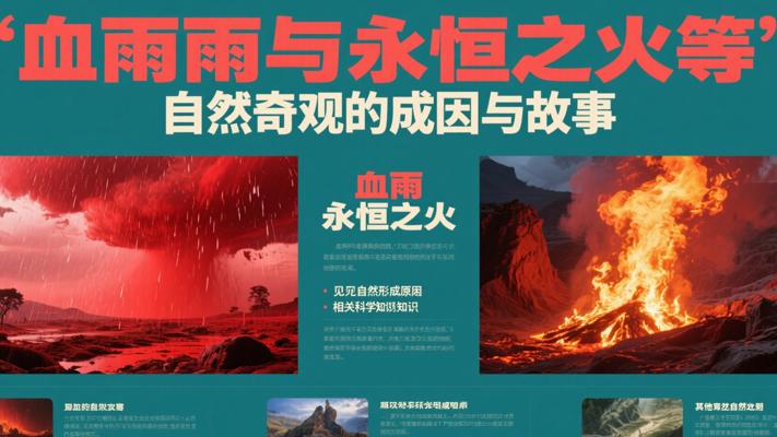 血雨与永恒之火等罕见自然奇观的成因与故事