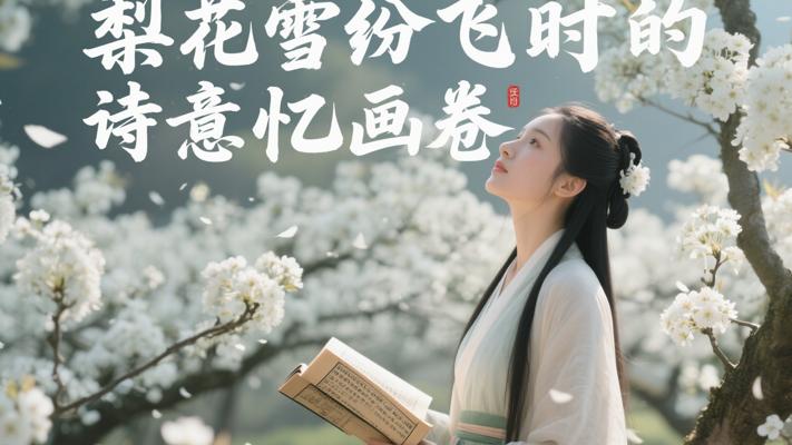 梨花雪纷飞时的诗意与记忆画卷