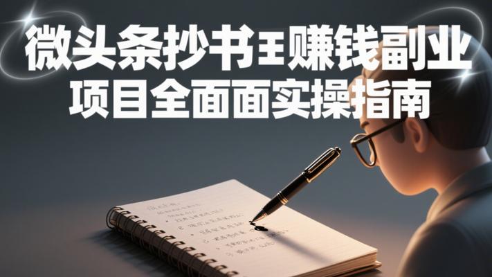 微头条抄书赚钱副业项目全面实操指南