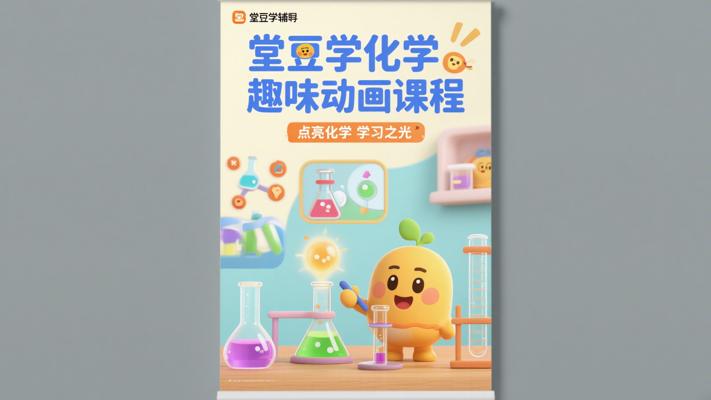堂豆学化学趣味动画课程：点亮化学学习之光
