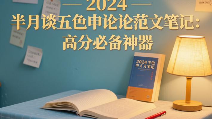 2024半月谈五色申论范文笔记：高分必备神器
