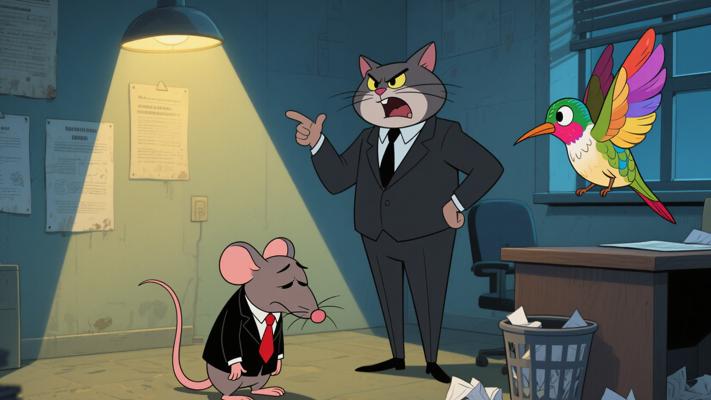 老鼠救蜂鸟后反被解雇的现实故事