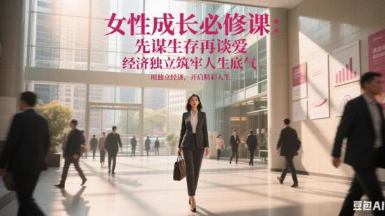 女性成长必修课：先谋生存再谈爱 经济独立筑牢人生底气