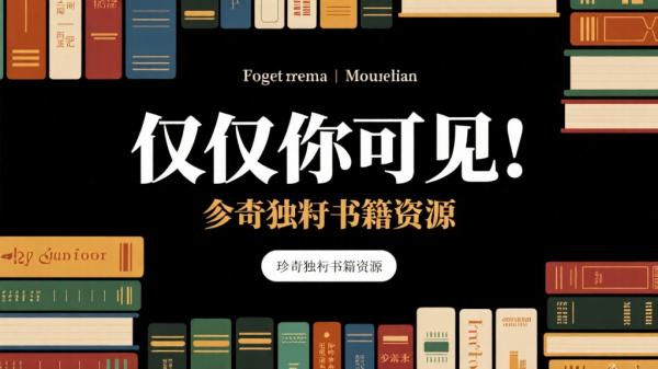 仅你可见：珍贵独特书籍资源