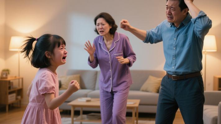 女儿留了多年长发被爸爸擅自剪掉引发家庭小风波