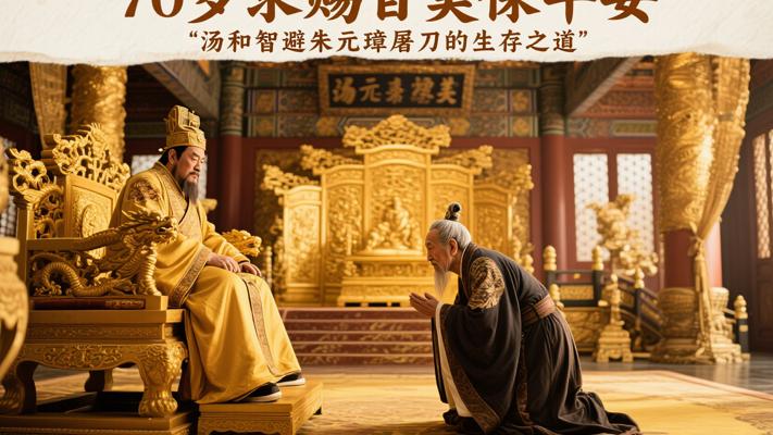 70岁求赐百美保平安：汤和智避朱元璋屠刀的生存之道