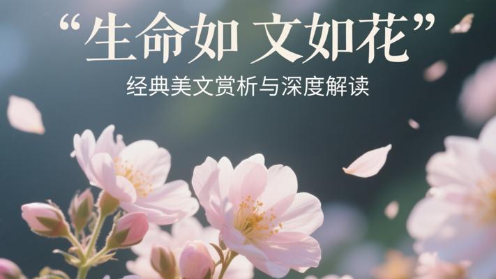 生命如花经典美文赏析与深度解读