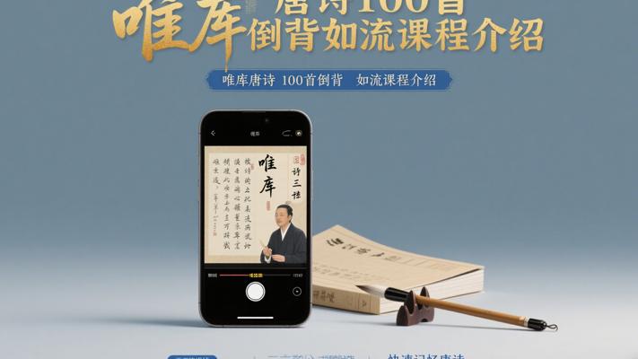 唯库唐诗100首倒背如流课程介绍