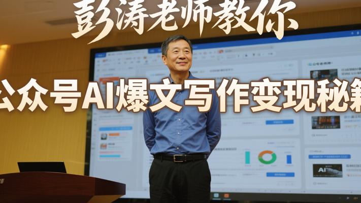 彭涛老师教你公众号AI爆文写作变现秘籍