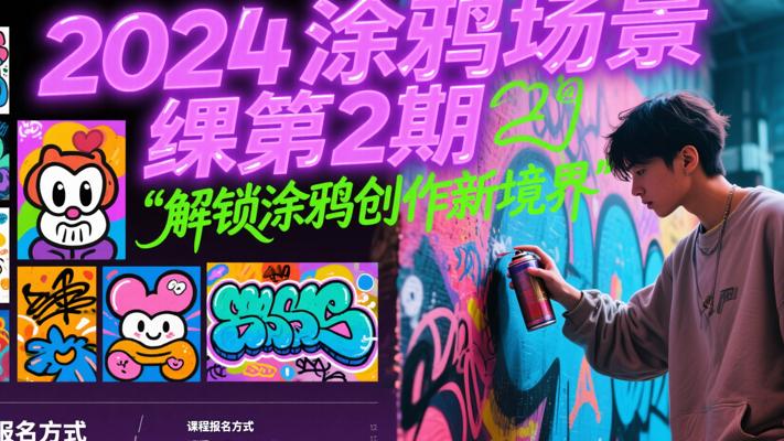 《2024涂鸦场景团练课第2期》：解锁涂鸦创作新境界