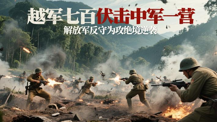 越军七百伏击中军一营 解放军反守为攻绝境逆袭