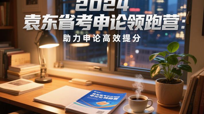 2024袁东省考申论领跑营：助力申论高效提分