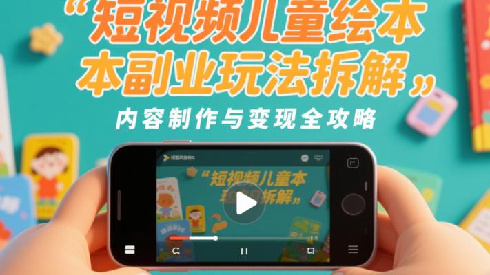 短视频儿童绘本副业玩法拆解内容制作与变现全攻略