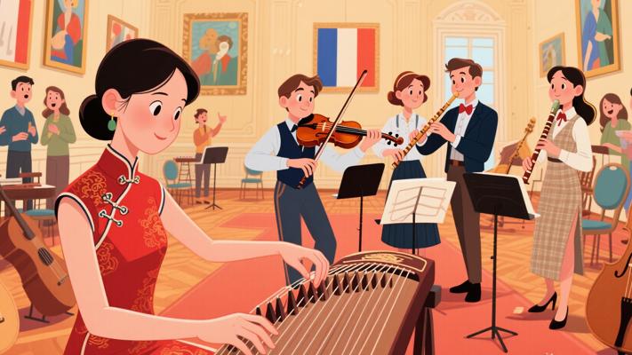 中法学生艺术交流中独奏与合奏的文化碰撞