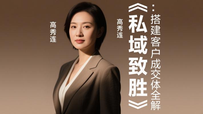 高秀连《私域致胜》：搭建客户成交体系全解