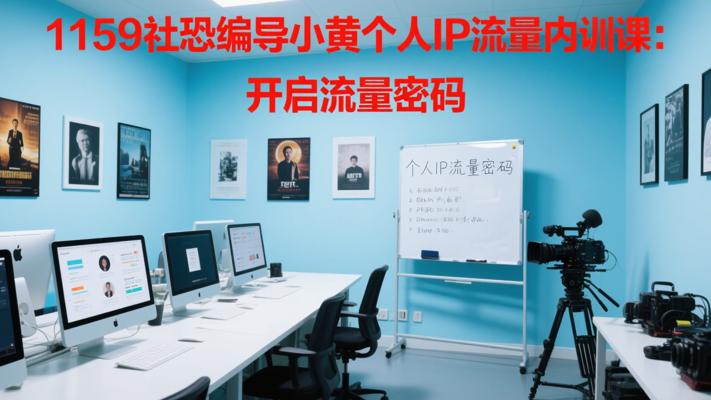 1159社恐编导小黄个人IP流量内训课：开启流量密码