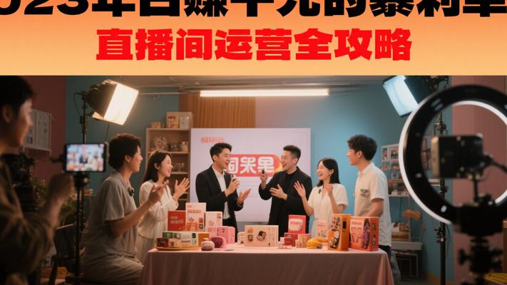 2023年日赚千元的暴利单品直播间运营全攻略
