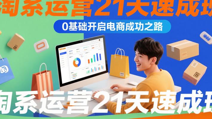 《淘系运营21天速成班》：0基础开启电商成功之路