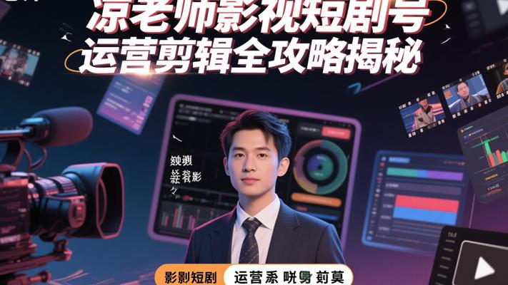 凉老师影视短剧号运营剪辑全攻略揭秘