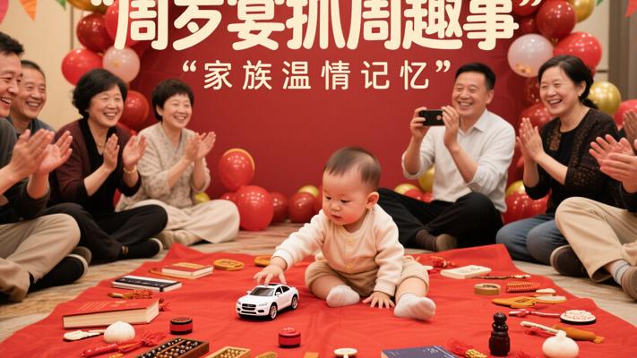 周岁宴上小表弟抓周趣事与家族温情记忆