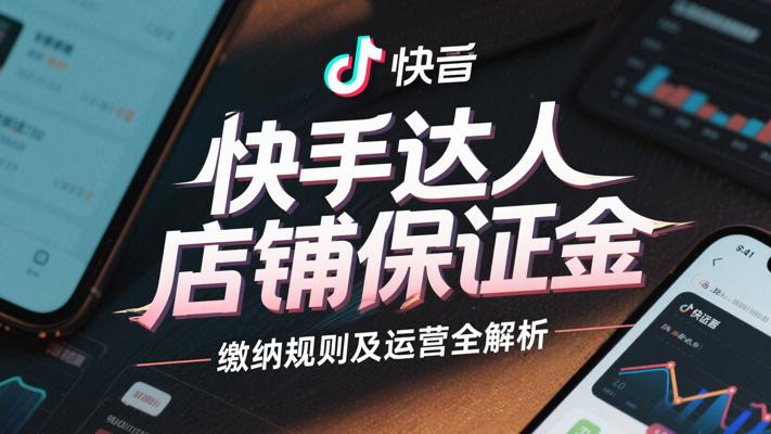 快手达人店铺保证金缴纳规则及运营全解析