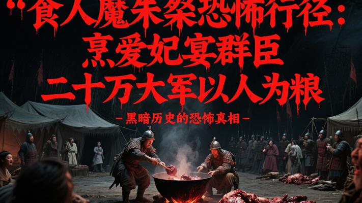 食人魔朱粲恐怖行径：烹爱妃宴群臣 二十万大军以人为粮