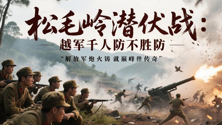 松毛岭潜伏战：越军千人防不胜防 解放军炮火铸就巅峰传奇