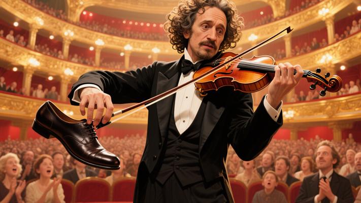 意大利小提琴家帕格尼尼用皮鞋演奏的奇妙故事