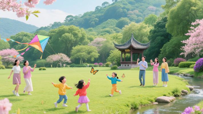 三月三假期多家庭青秀山游玩难忘经历