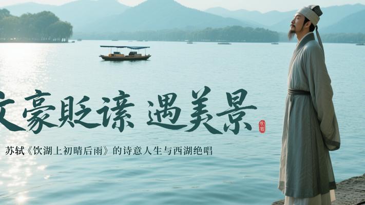 文豪贬谪遇美景 苏轼《饮湖上初晴后雨》的诗意人生与西湖绝唱