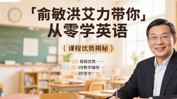 俞敏洪艾力带你从零学英语课程优势揭秘