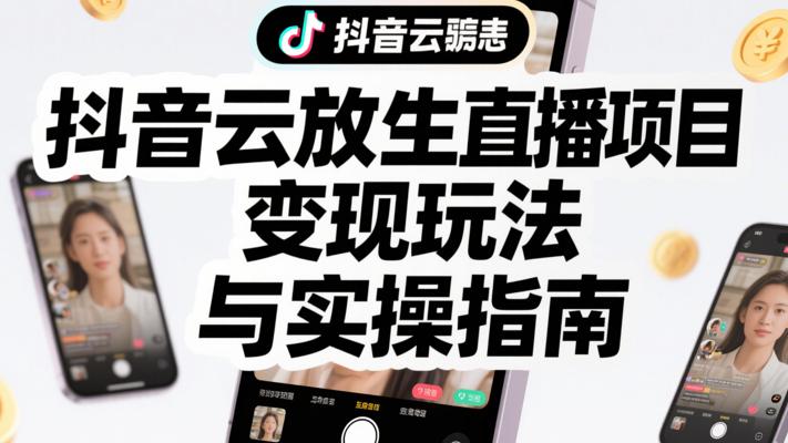 抖音云放生直播项目的变现玩法与实操指南