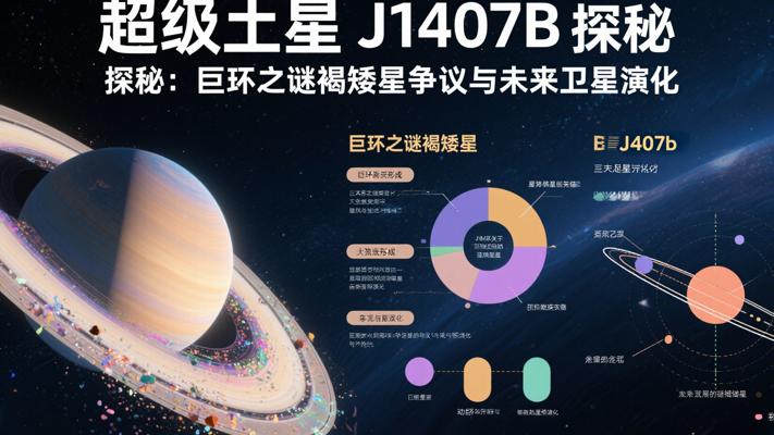 超级土星J1407B探秘：巨环之谜褐矮星争议与未来卫星演化