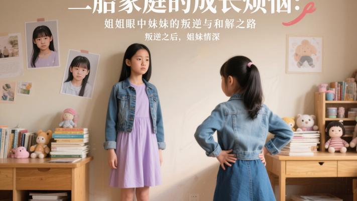 二胎家庭的成长烦恼：姐姐眼中妹妹的叛逆与和解之路