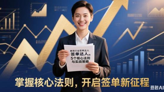 教育行业签单达人的5个核心法则与实战策略