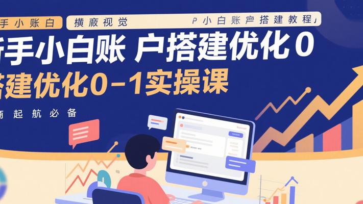《新手小白账户搭建优化0-1实操课：电商起航必备》