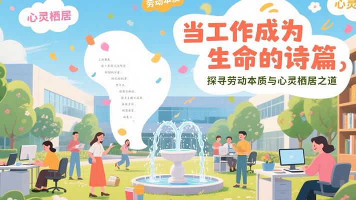 当工作成为生命的诗篇探寻劳动本质与心灵栖居之道