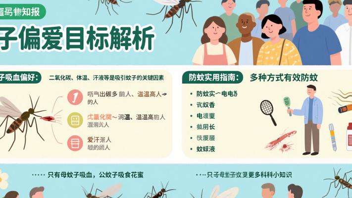 蚊子偏爱目标解析母蚊子吸血偏好与防蚊实用指南